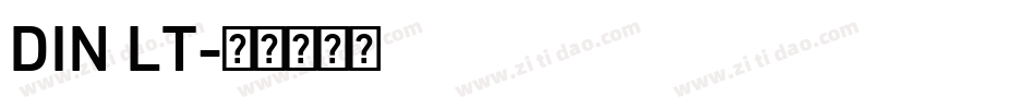 DIN LT字体转换